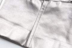 Asa Metallic Heart Tube Crop Top