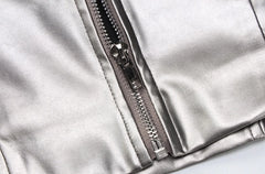 Asa Metallic Heart Tube Crop Top