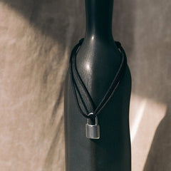 Taehyung Silver Padlock Adjustable Bracelet