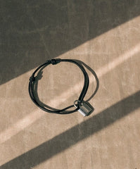 Taehyung Silver Padlock Adjustable Bracelet