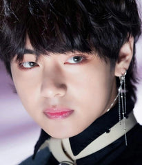 Taehyung Silver Linear Drop Earrings