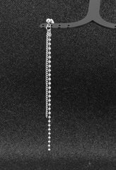 Taehyung Silver Linear Drop Earrings
