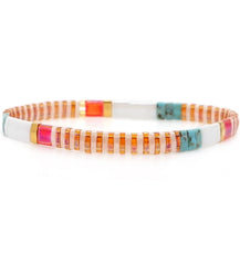Taehyung Tangerine Beaded Boho Bracelet