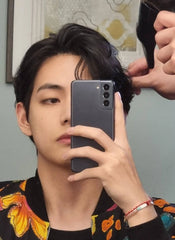 Taehyung Tangerine Beaded Boho Bracelet