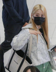 Yunjin White Canvas Tote Bag