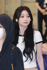 Ahyeon Contrasting Linings Gold T-Shirt