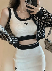 Giselle Cross Knit Top