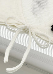 Danielle Ivory Flower Embroidered Cardigan