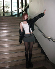 Chaewon Lace Lined Tank Top