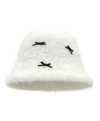 Ningning Mini Bow Fur Hat