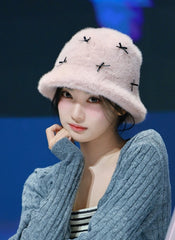 Ningning Mini Bow Fur Hat