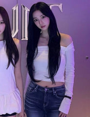 Karina White Ruched Top