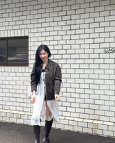 White Triple Lace Open Midi Sling Dress | Chaeryeong – ITZY