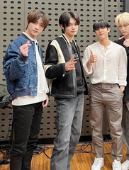 Yeonjun Leather Biker Jacket