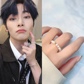 Jeongin White Pearl Ring