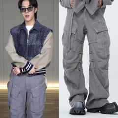 J-Hope Ash Belted Cargo Pants