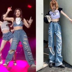 Yeji Blue Ripped Jeans