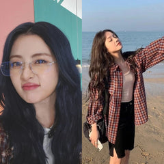 Yunjin Retro Plaid Shirt