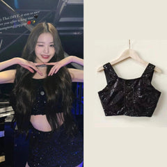 Wonyoung Shiny Crop Top