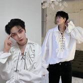 Jeongin Vintage Ruffle Blouse