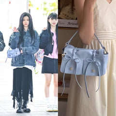 Wonhee Sky Blue Bow Sling Bag