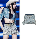 Eunchae Double Belt Skirt