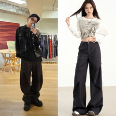 J-Hope Ash Pleated Trousers