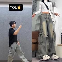 Changbin Cargo Denim Jeans