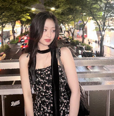 Ahyeon Tie Strap Floral Dress