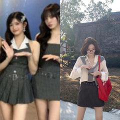 Liz Striped A-Line Skirt