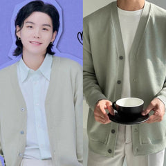 Suga Mint V-Neck Cardigan