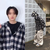 LeeKnow Plaid Hooded Shirt
