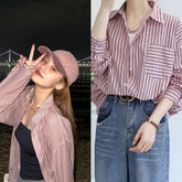 Yeji Pink Stripe Button-Down Shirt