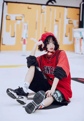 Ahyeon Red Cashew Print Bandana