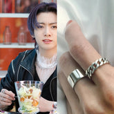 Jungkook Silver Adjustable Chain Ring
