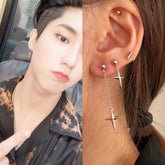 Jisung Pointed Cross Earring