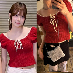 Eunchae Tie-Front Knit Top