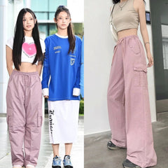 Hanni Blush Cargo Drawstring Pants