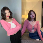 Chaeryeong Ribbed Open Cardigan