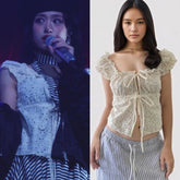 Ahyeon Lace Ruffled Top