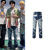 Jake Indigo Tie-Dye Denim Jeans