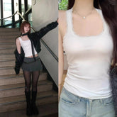 Chaewon Lace Lined Tank Top