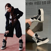 Liz Black High-Top Sneakers