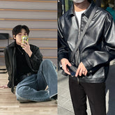 Jeongin Faux Leather Jacket
