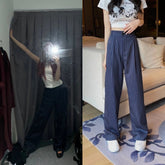 Yuna Navy Striped Pants