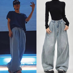 J-Hope Sky Denim Baggy Jeans