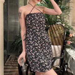 Ahyeon Tie Strap Floral Dress