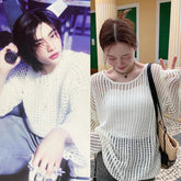 Hyunjin Fishnet Sweater