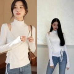 Wonyoung White Two-Piece Illusion