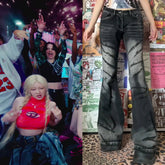 Rami Slash-Washed Flare Jeans